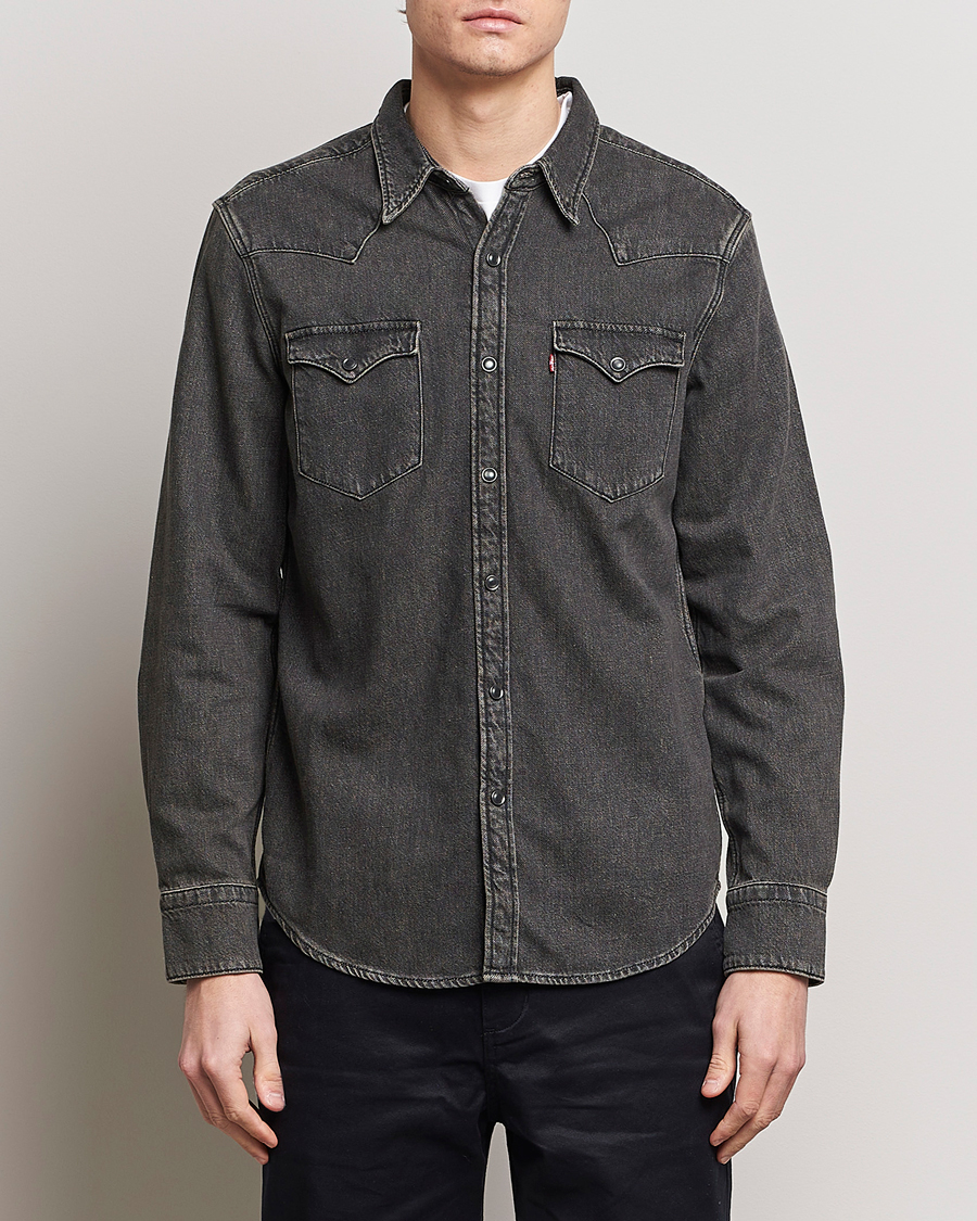 Men |  | Levi's | Barstow Western Standard Shirt Black Washed