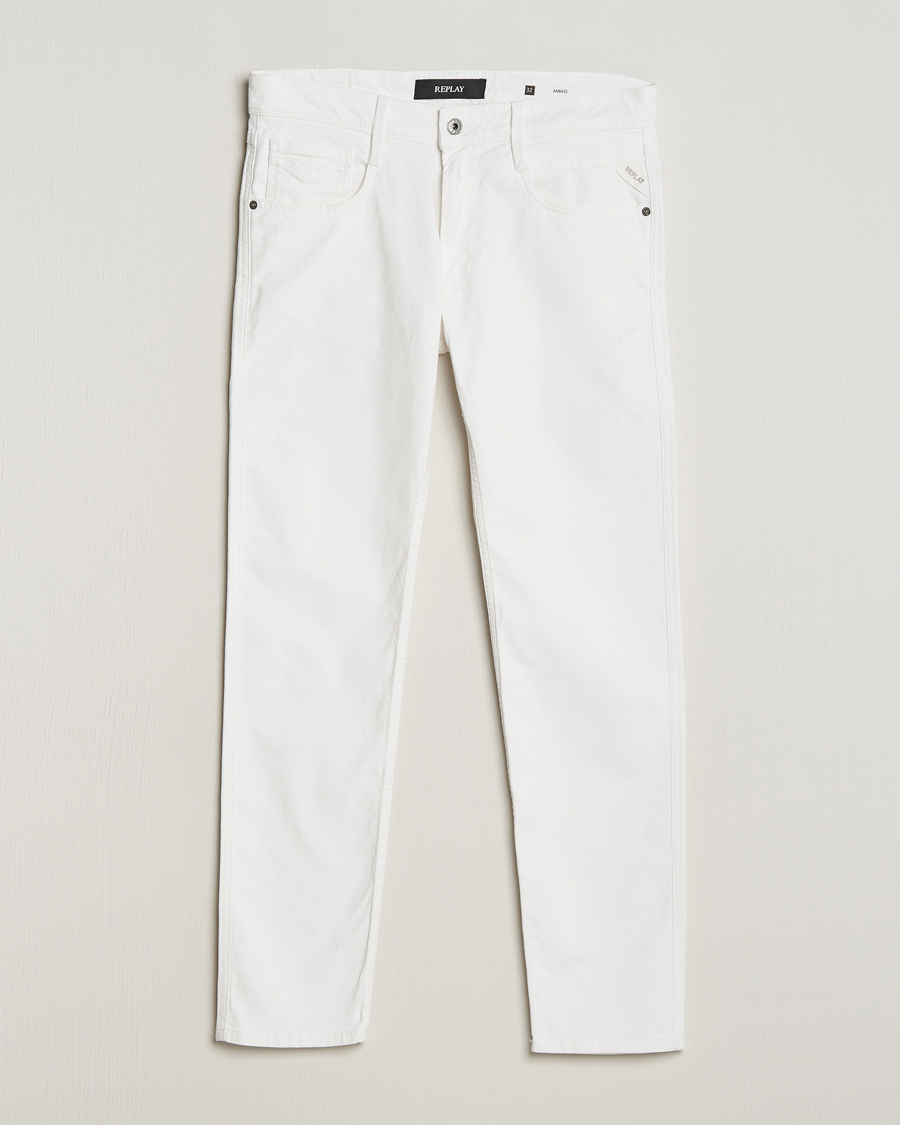 Men | Jeans | Replay | Anbass Powerstretch Jeans White