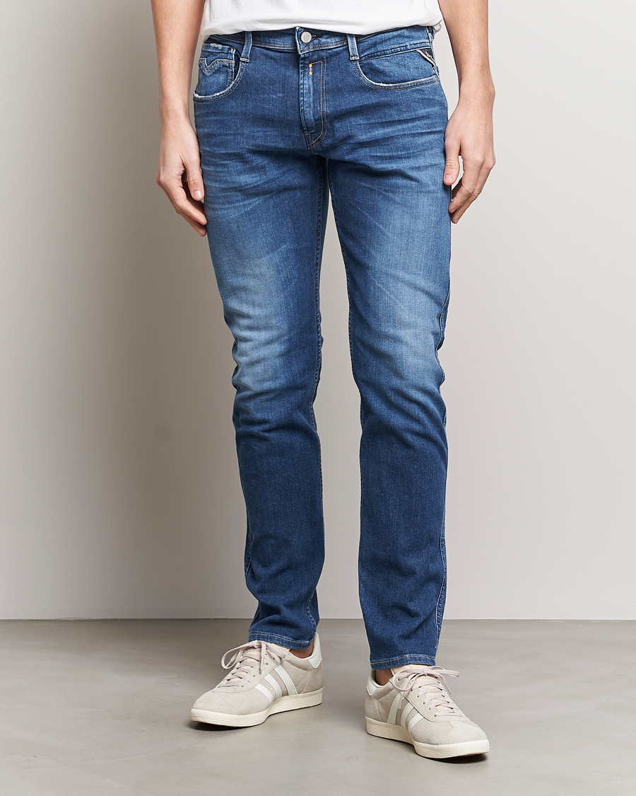 Replay Anbass Stretch Jeans Dark Blue at