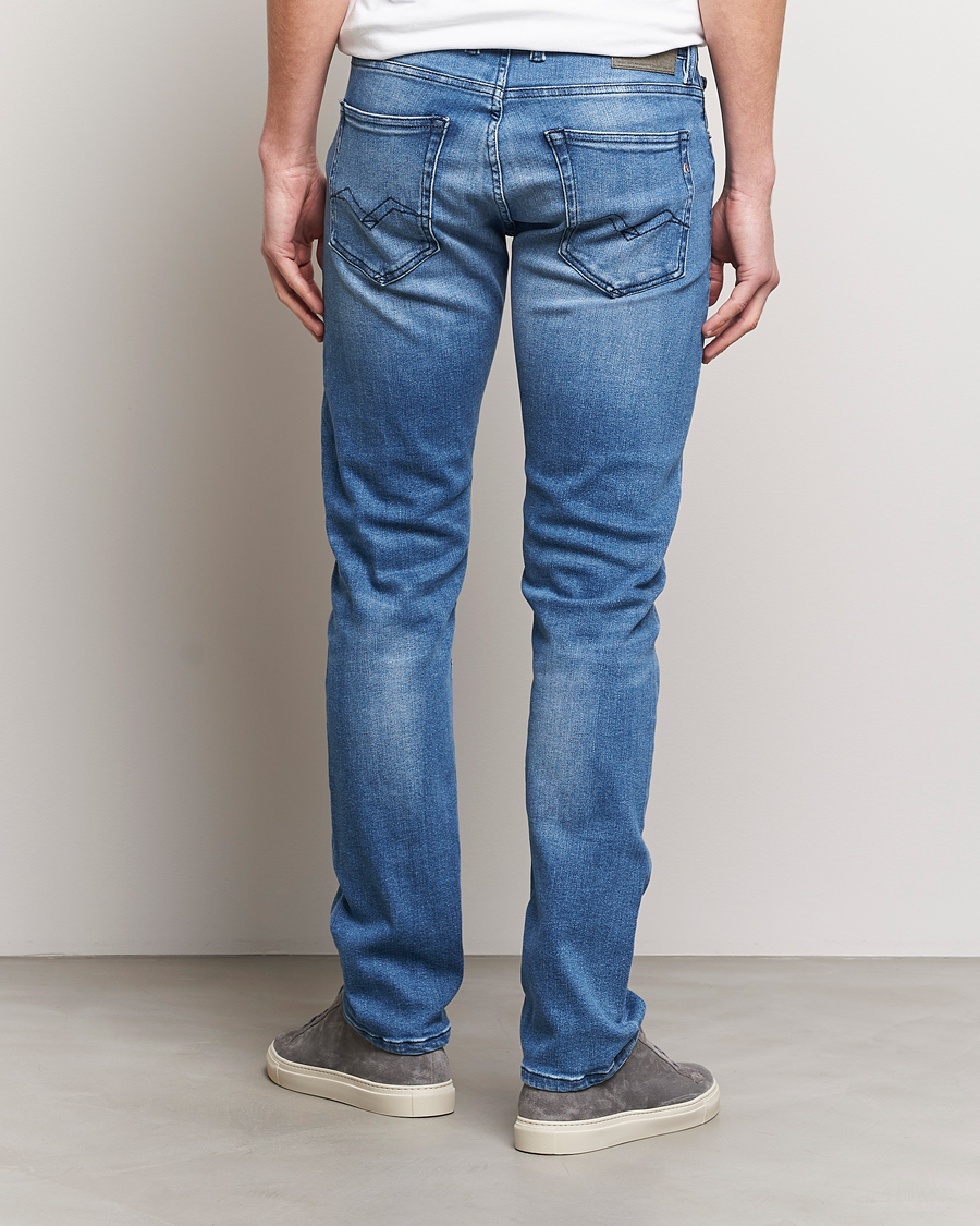 at Replay Blue Jeans Medium Straight Powerstretch Grover Fit