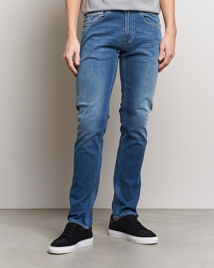 Men | Jeans | Replay | Grover Straight Fit Hyperflex Jeans Medium Blue