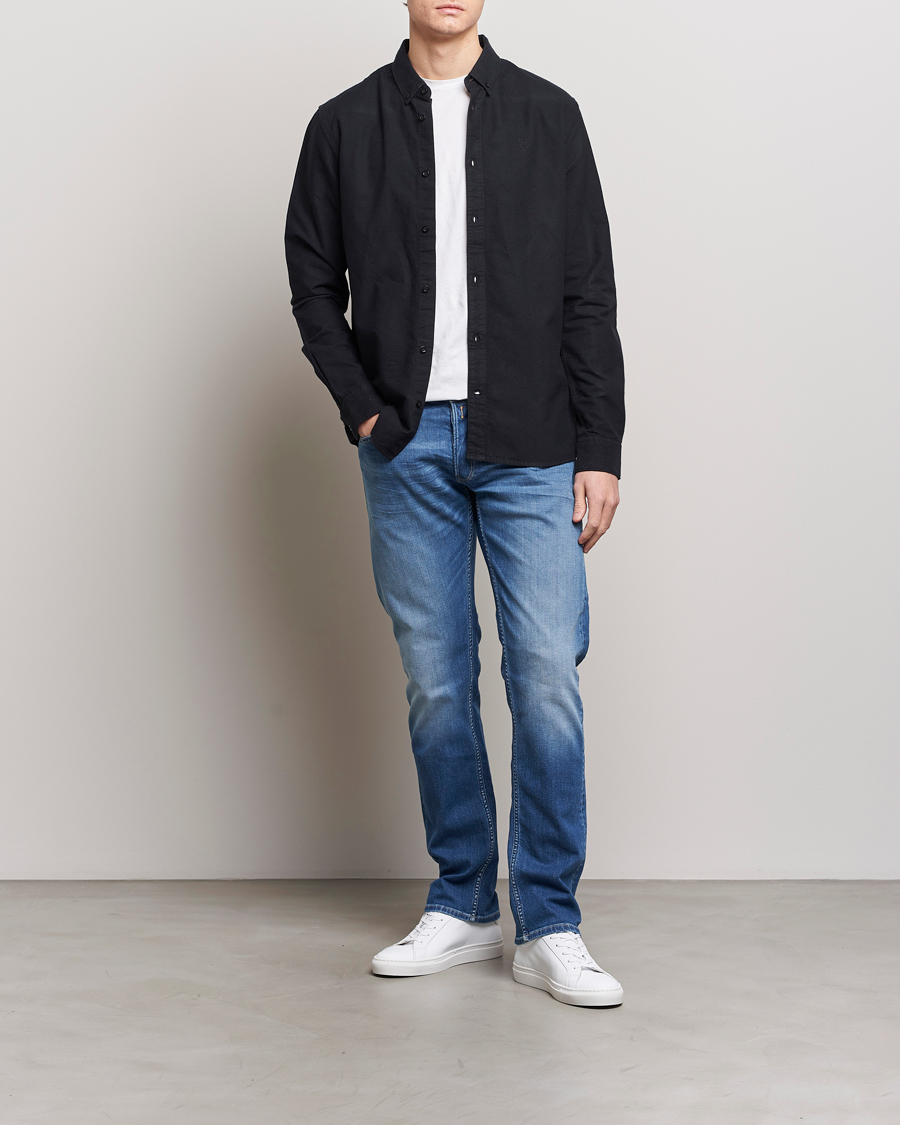 Men | Jeans | Replay | Grover Straight Fit Stretch Jeans Medium Blue