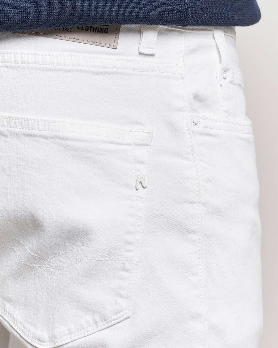 Men | Shorts | Replay | RBJ981 Super Stretch Denim Shorts White