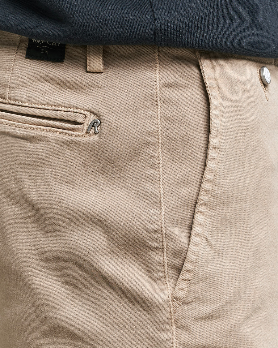 Men | Shorts | Replay | Benni Hyperflex Shorts Coffee Cream