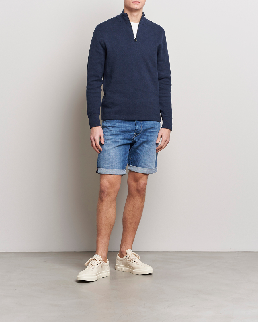 Men | Shorts | Replay | RBJ981 Super Stretch Bio Denim Shorts Medium Blue