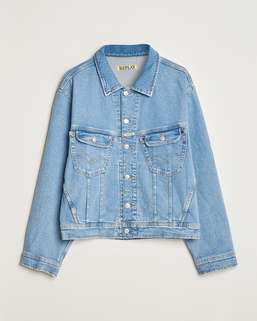Men | Coats & Jackets | Replay | 901 Original Denim Jacket Light Blue