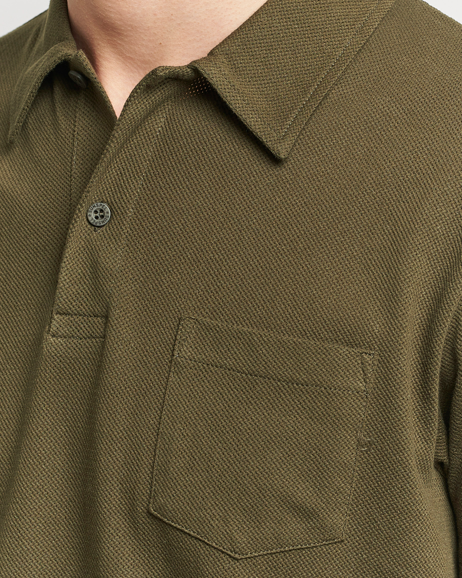 Men | Polo Shirts | Sunspel | Riviera Polo Shirt Dark Olive