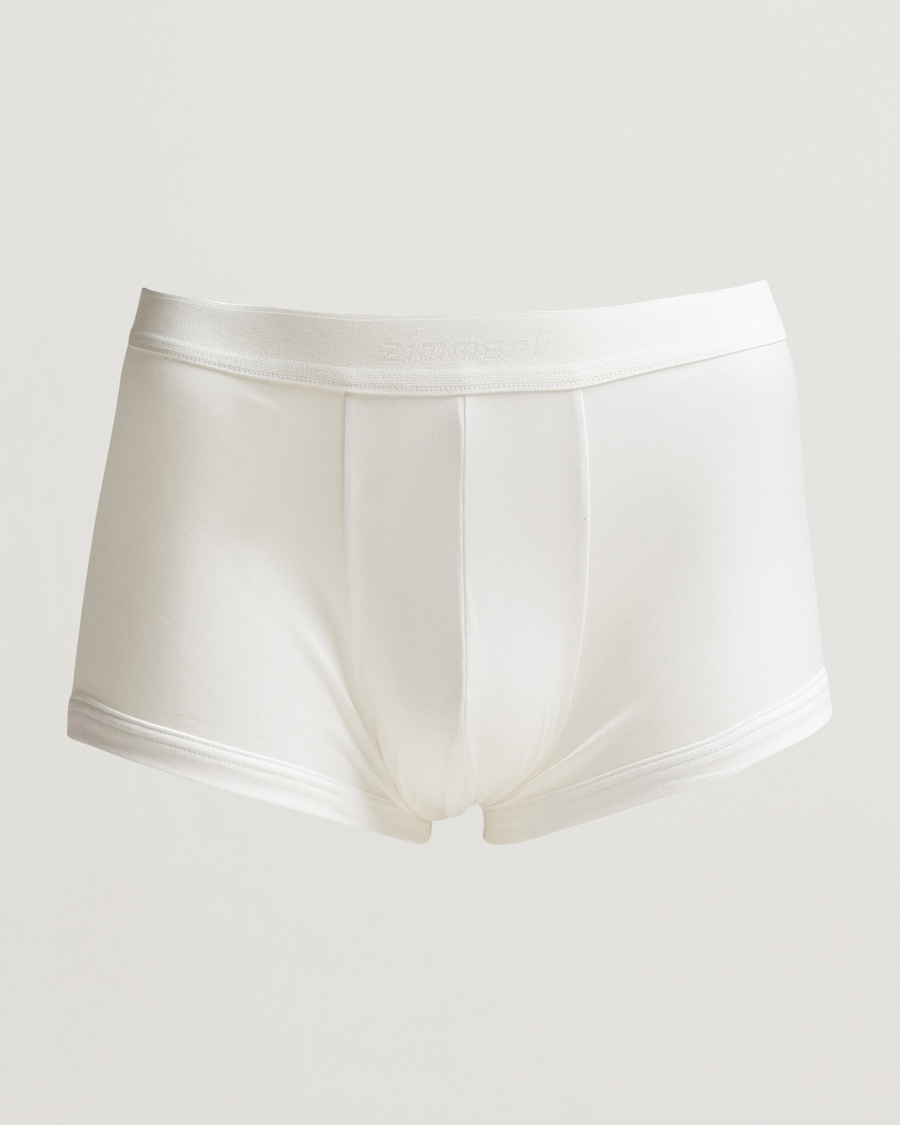Men | Underwear & Socks | Zimmerli of Switzerland | Sea Island Cotton Boxer Briefs White