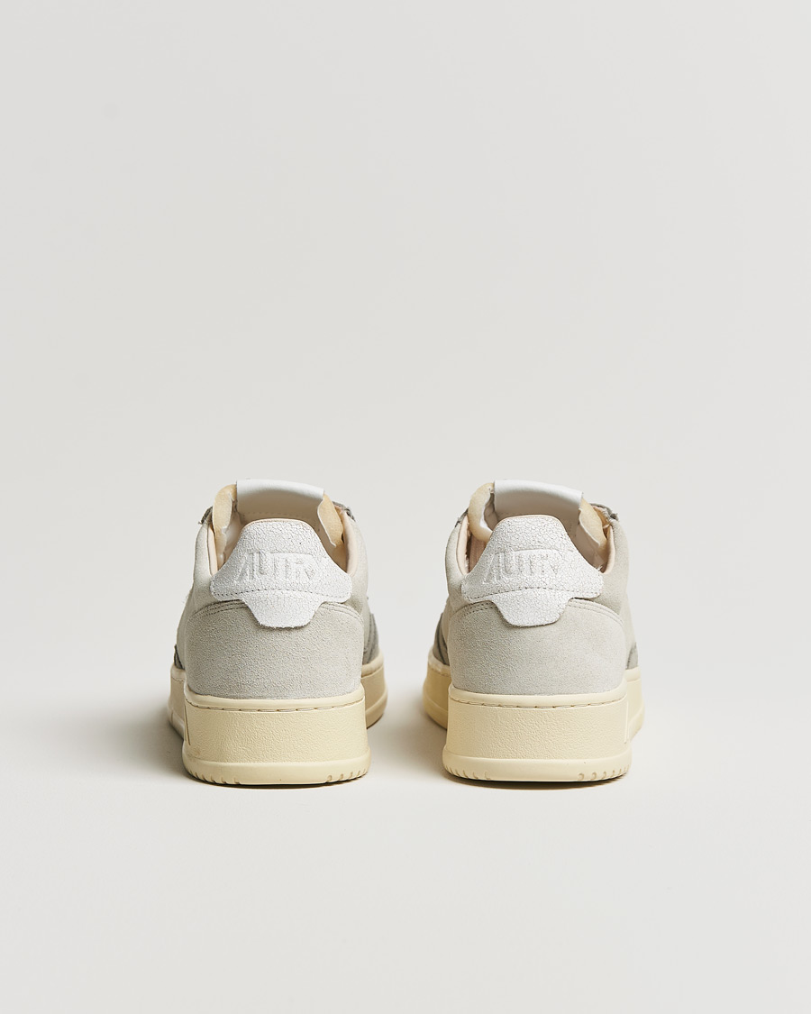 Men | Autry Medalist Low Suede Sneaker Grey/Cream | Autry | Medalist Low Suede Sneaker Grey/Cream