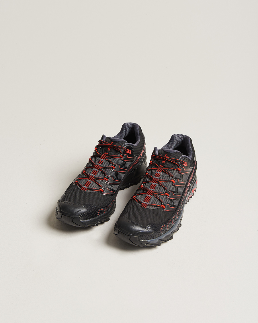 Men | La Sportiva Ultra Raptor II GTX Trail Running Shoes Black/Goji | La Sportiva | Ultra Raptor II GTX Trail Running Shoes Black/Goji
