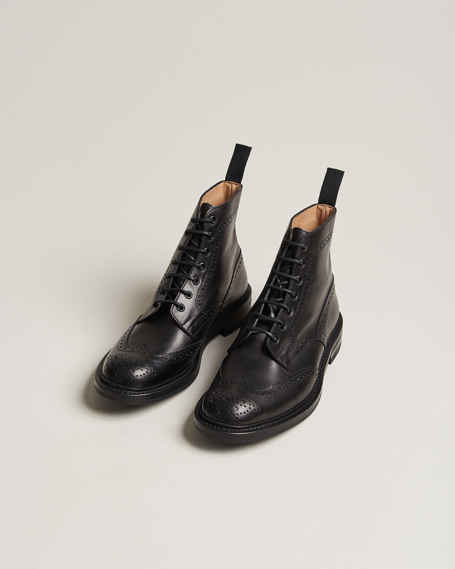 Men | Tricker's | Tricker's | Stow Dainite Country Boots Black Calf