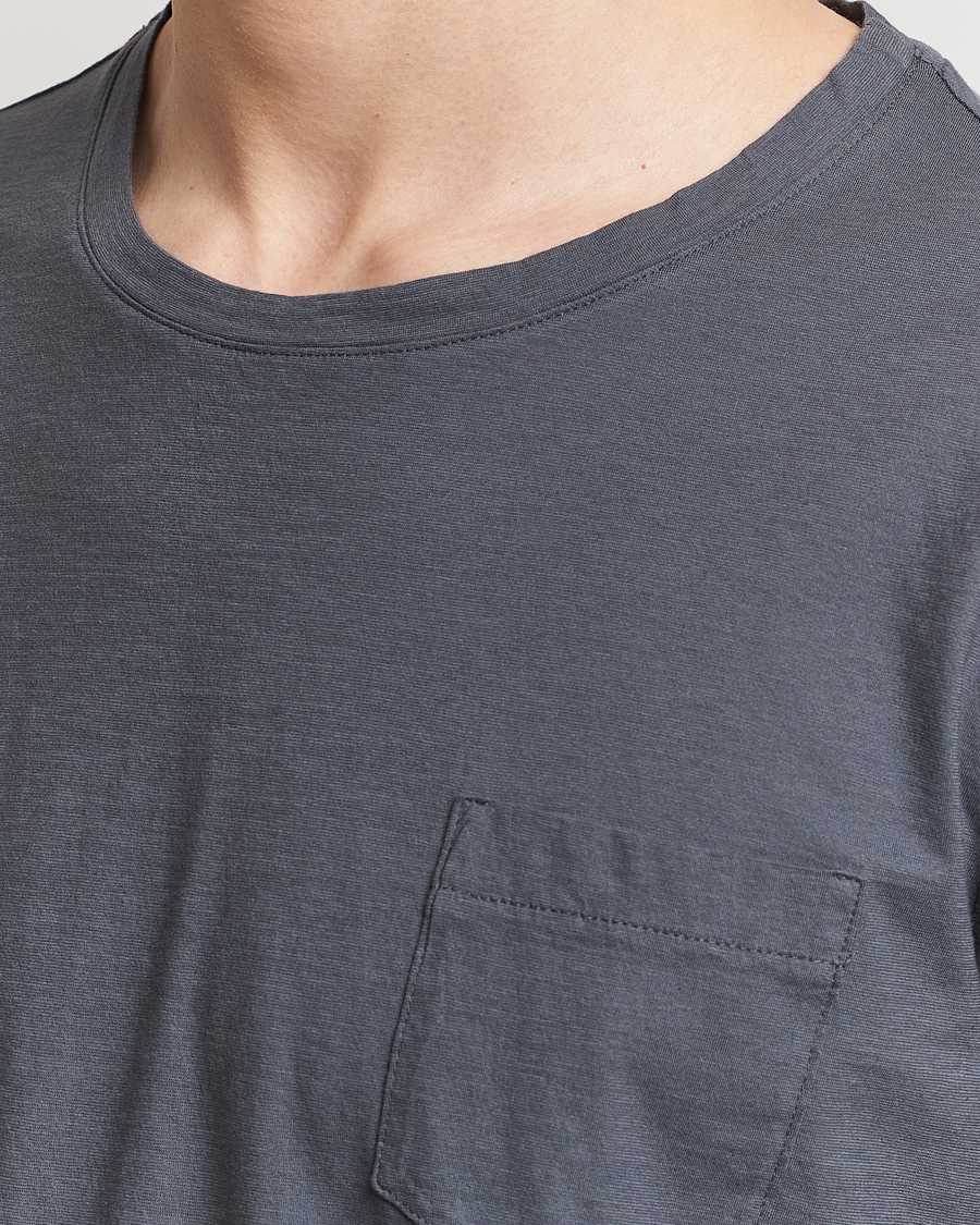 Men | T-Shirts | Massimo Alba | Panarea Watercolor T-Shirt Steel