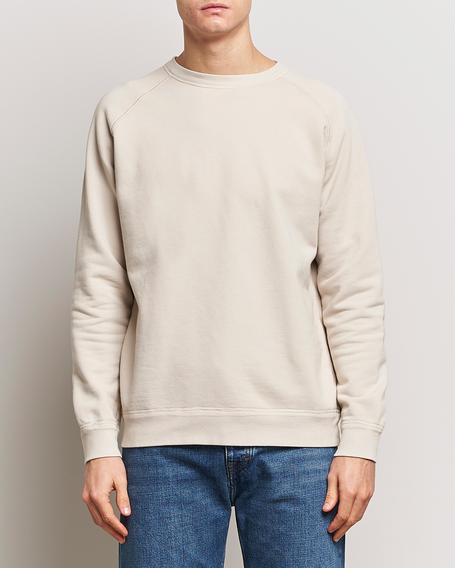 Men |  | Massimo Alba | Freesport Fleece Cotton Sweatshirt Light Beige