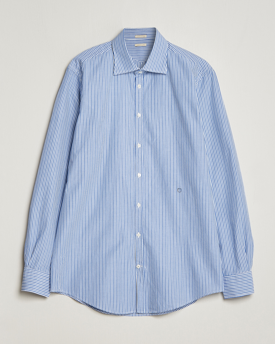 Men | Shirts | Massimo Alba | Genova Striped Cotton Shirt Blue Stripes