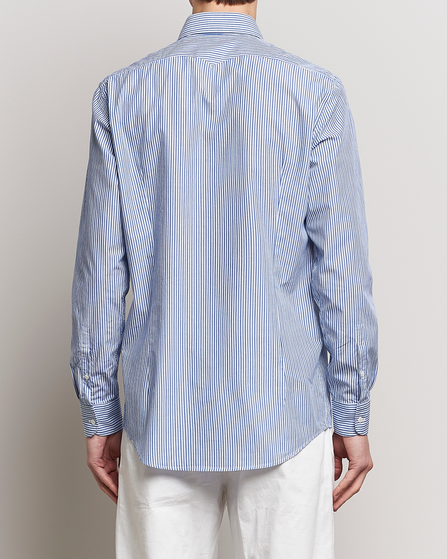 Men | Shirts | Massimo Alba | Genova Striped Cotton Shirt Blue Stripes