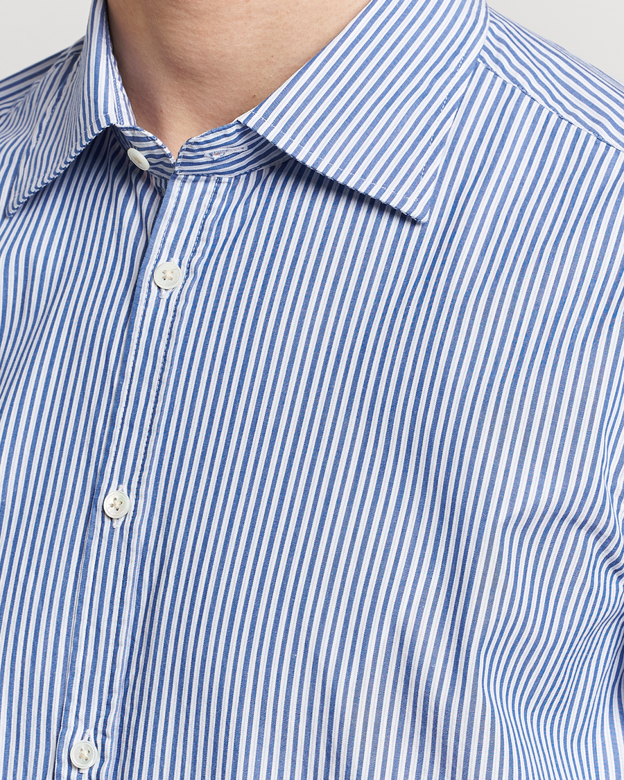 Men | Shirts | Massimo Alba | Genova Striped Cotton Shirt Blue Stripes