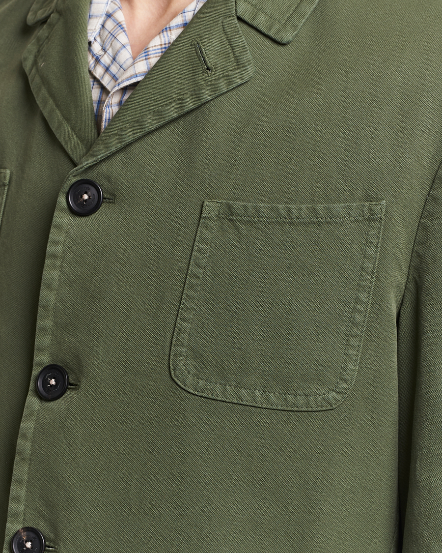 Men | Coats & Jackets | Massimo Alba | Solex Cotton Work Jacket Military Green