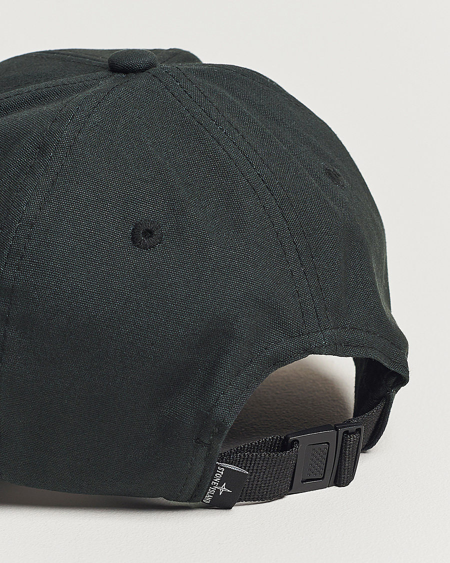 Men | Stone Island Classic Cotton Cap Black | Stone Island | Classic Cotton Cap Black