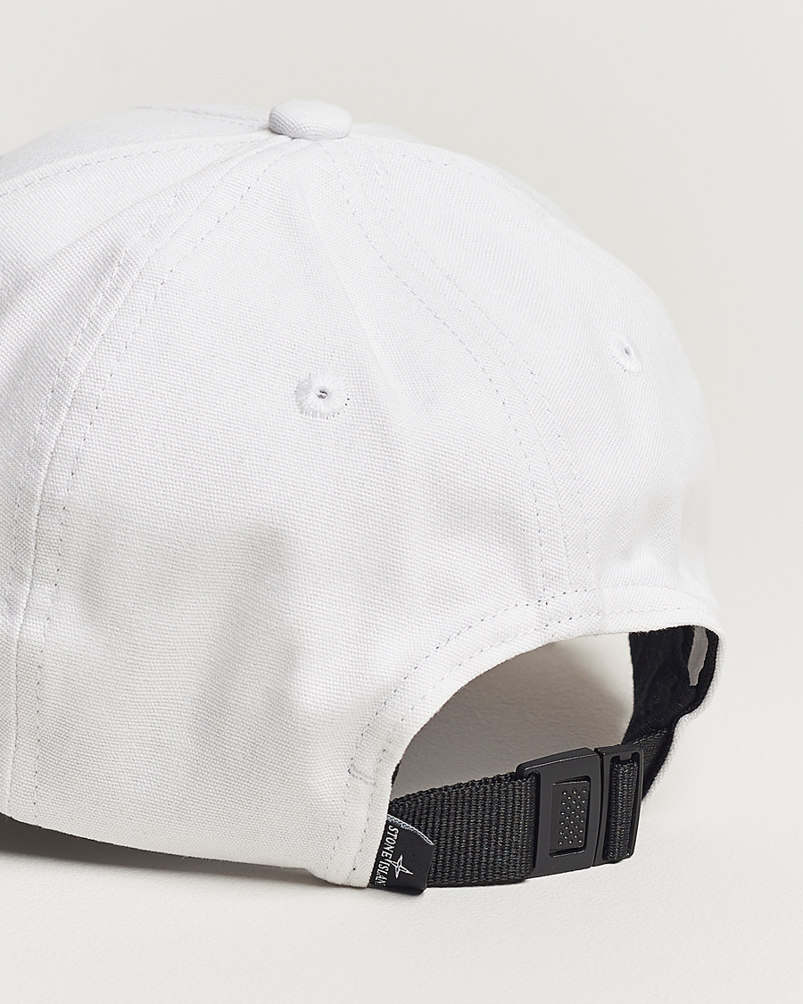 Men | Stone Island Classic Cotton Cap White | Stone Island | Classic Cotton Cap White