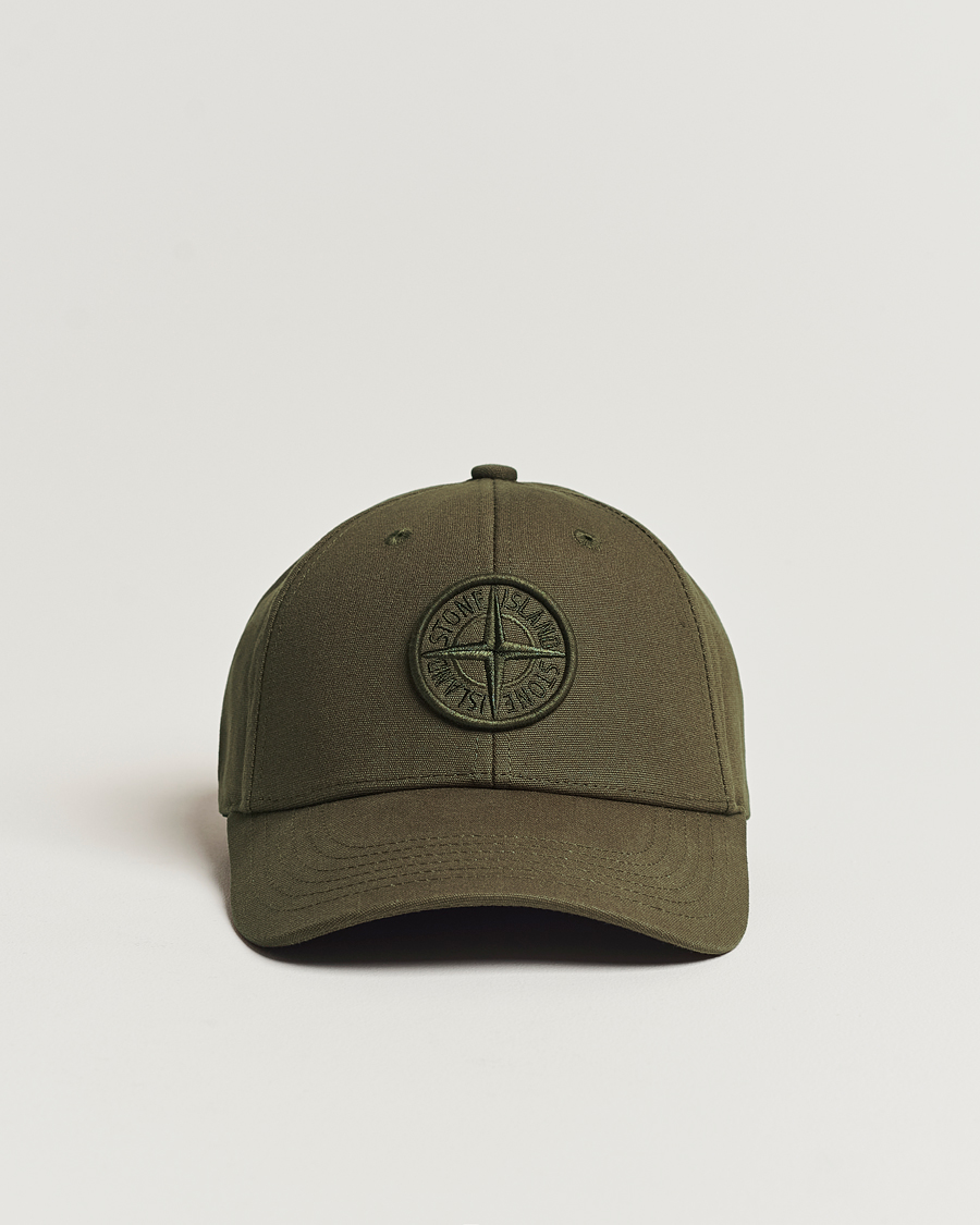 Men | Stone Island Classic Cotton Cap Military Green | Stone Island | Classic Cotton Cap Military Green