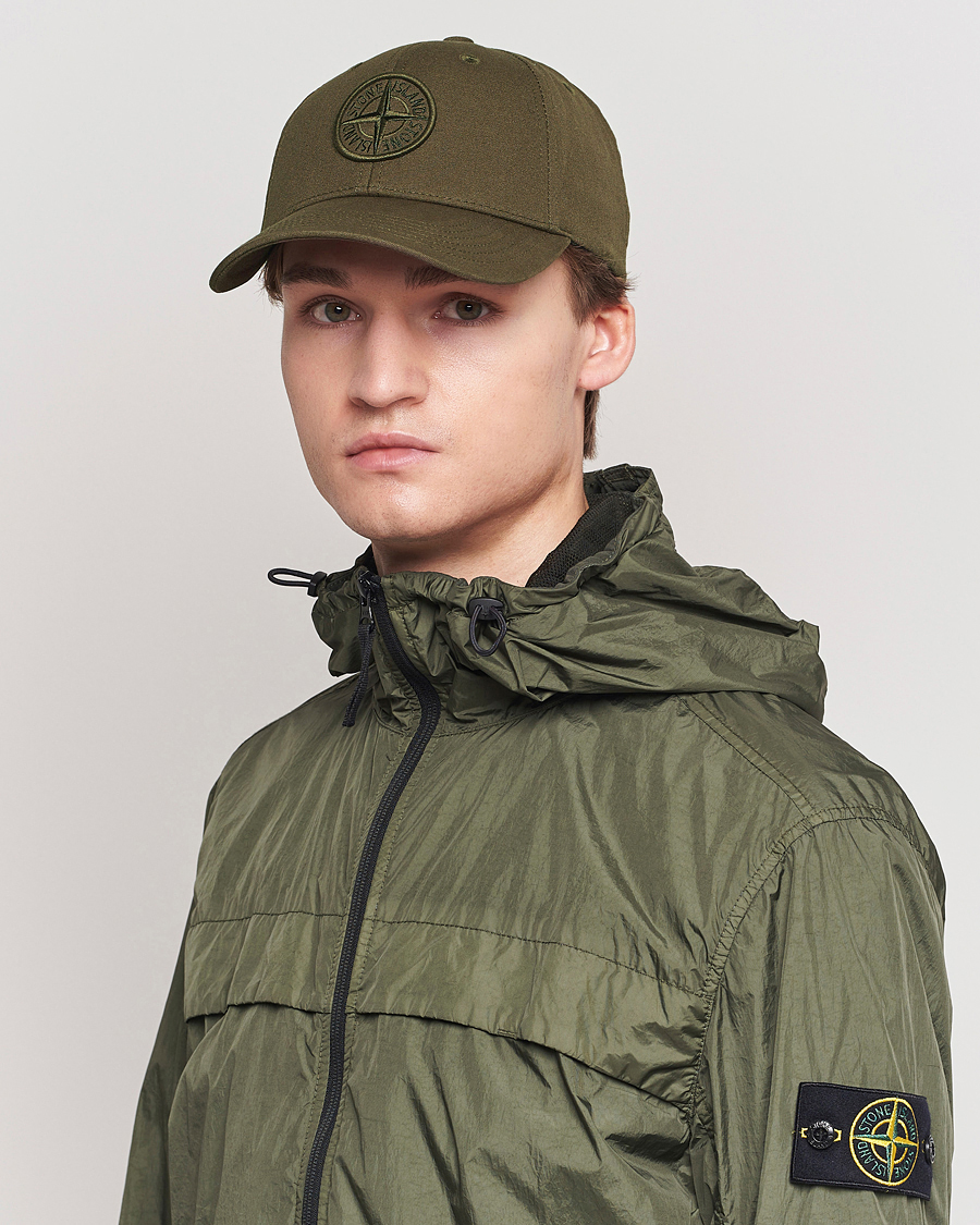 Men | Stone Island Classic Cotton Cap Military Green | Stone Island | Classic Cotton Cap Military Green