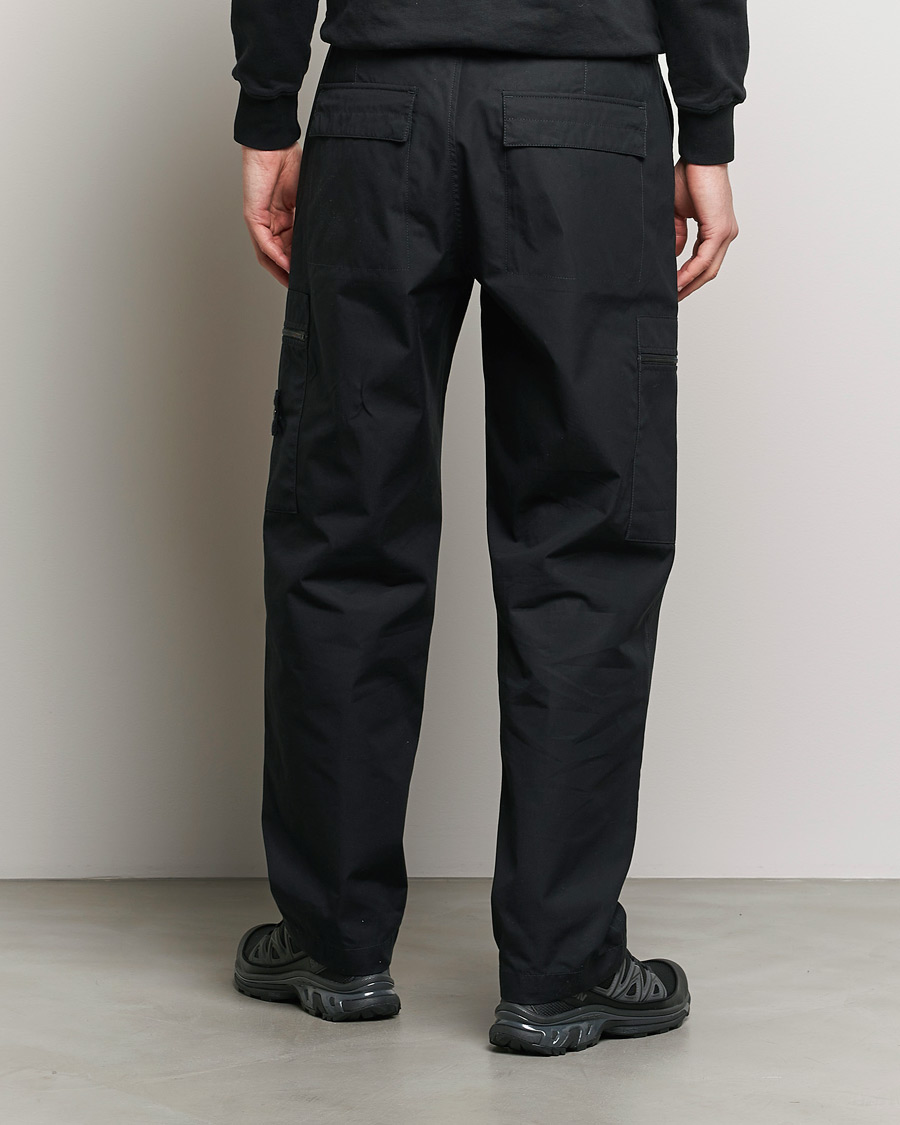 Men | Trousers | Stone Island | Ghost Ventile Cotton Cargo Pants Black