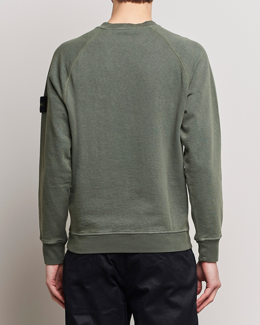 Men | Sweaters & Knitwear | Stone Island | Garment Dyed Cotton Old Effect Sweatshirt Musk
