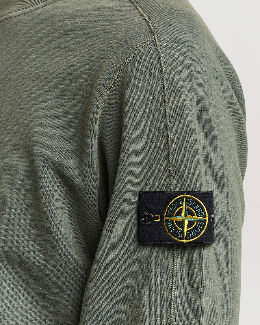 Men | Sweaters & Knitwear | Stone Island | Garment Dyed Cotton Old Effect Sweatshirt Musk