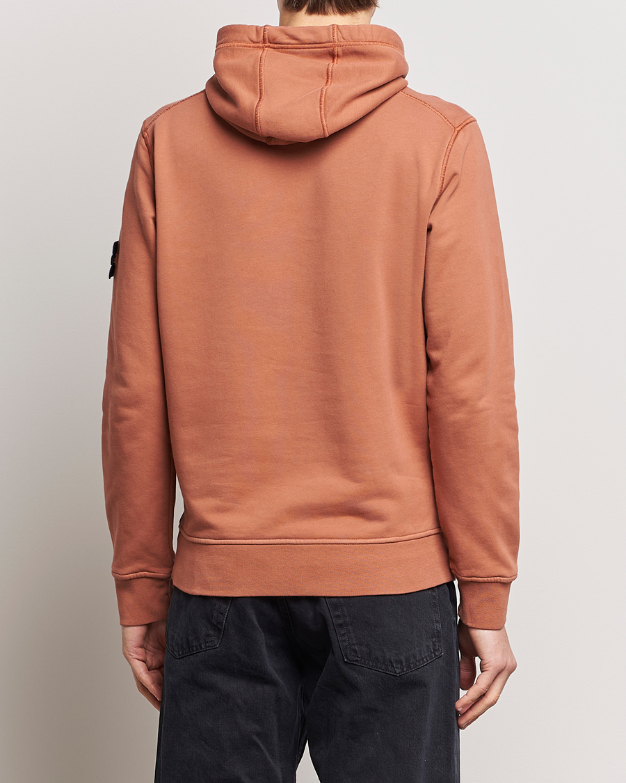 Men | Sweaters & Knitwear | Stone Island | Garment Dyed Cotton Fleece Hood Rust