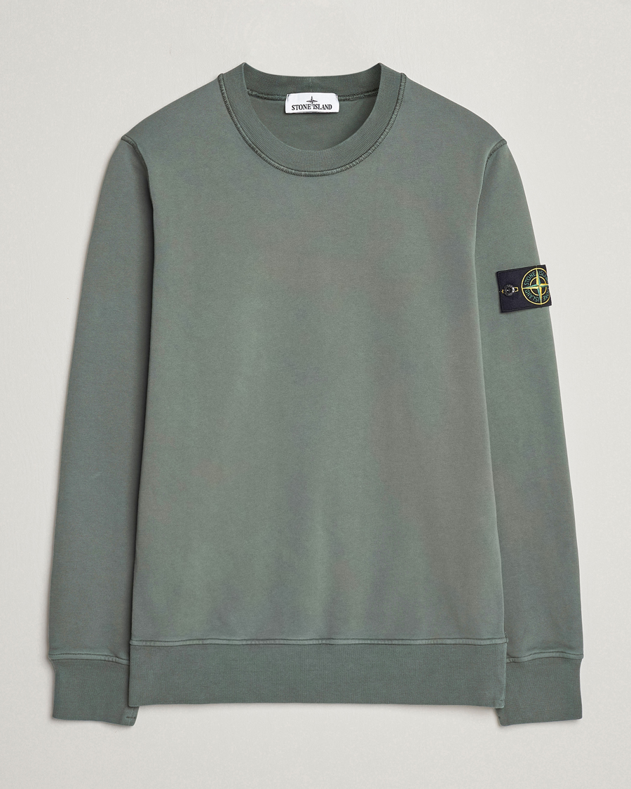 Men | Sweaters & Knitwear | Stone Island | Garment Dyed Cotton Sweatshirt Musk