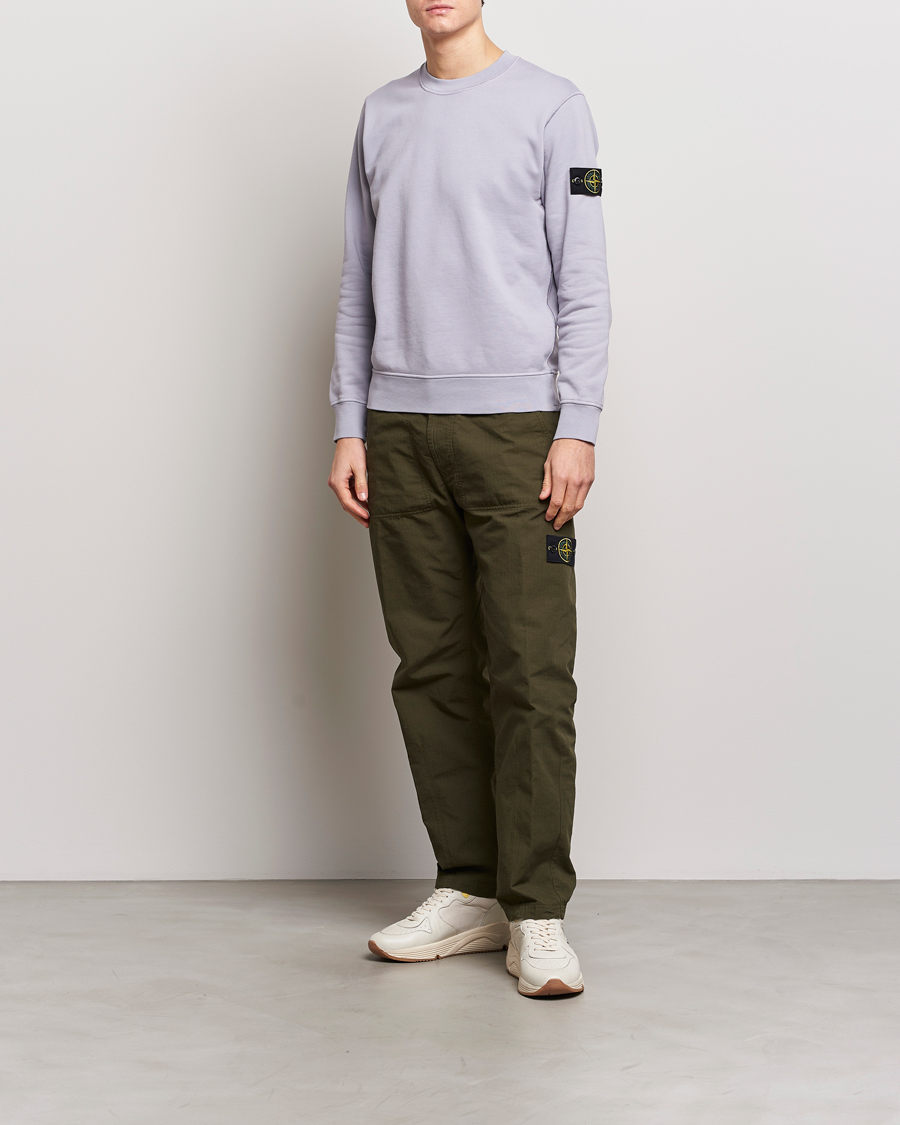 Men | Sweaters & Knitwear | Stone Island | Garment Dyed Cotton Sweatshirt Dust