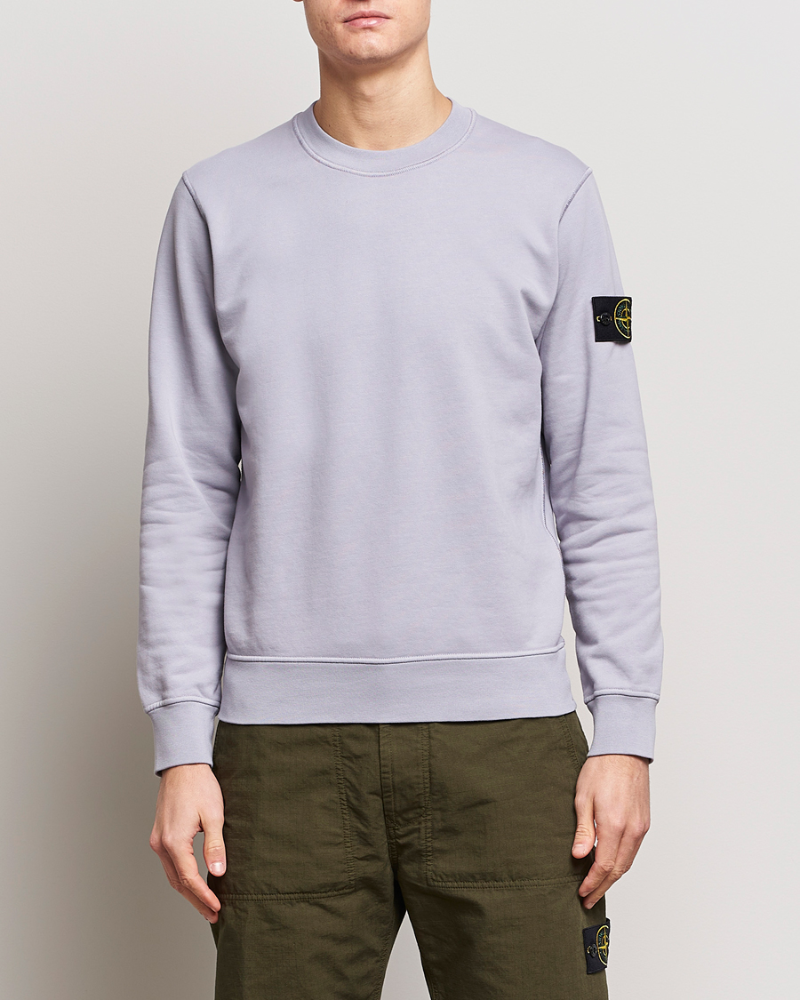Men | Sweaters & Knitwear | Stone Island | Garment Dyed Cotton Sweatshirt Dust