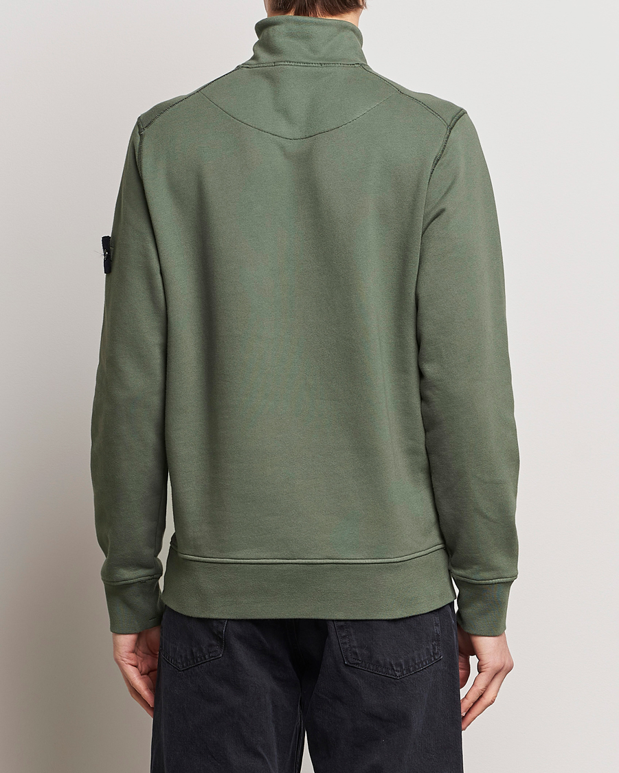 Men | Sweaters & Knitwear | Stone Island | Garment Dyed Cotton Half Zip Musk