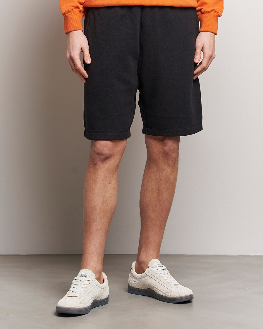 Men | Shorts | Stone Island | Heavy Cotton Fleece Sweatshorts Black