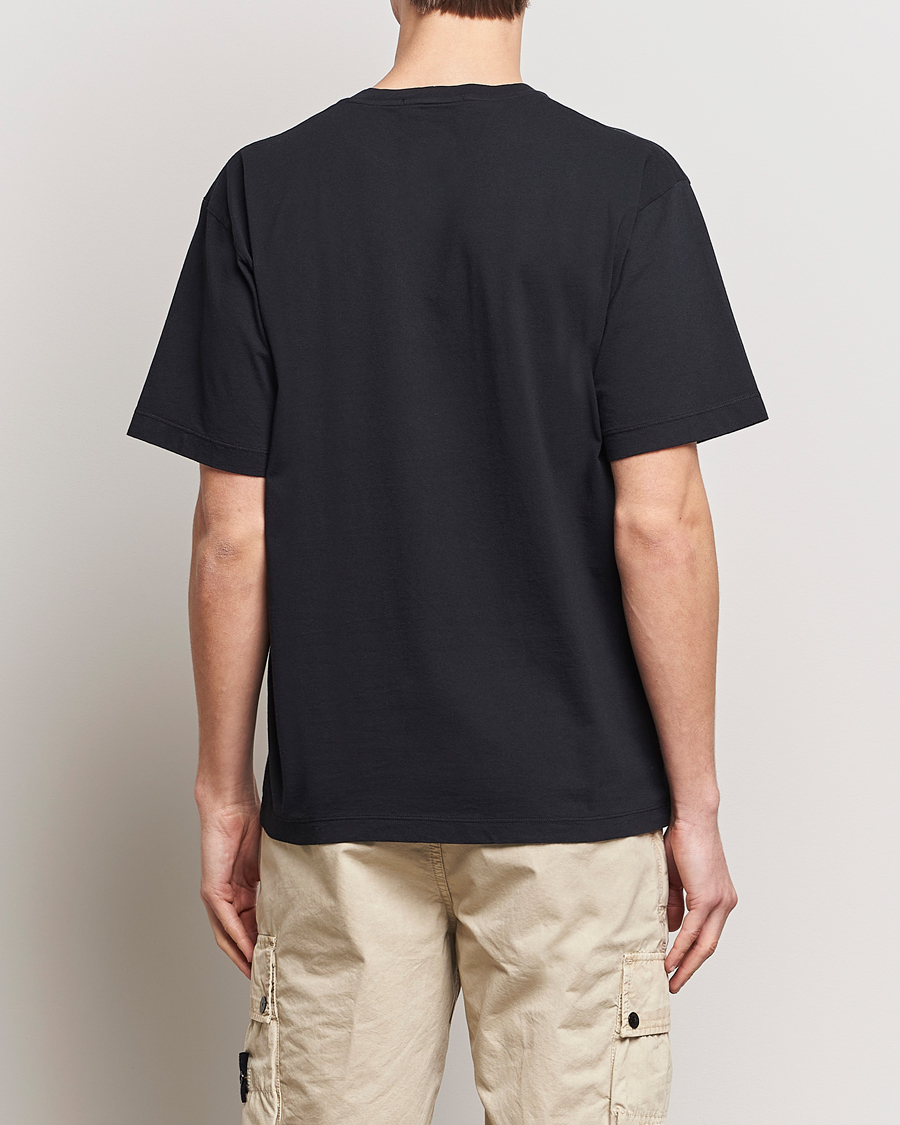 Men | T-Shirts | Stone Island | Reflective Two Print Cotton T-Shirt Black
