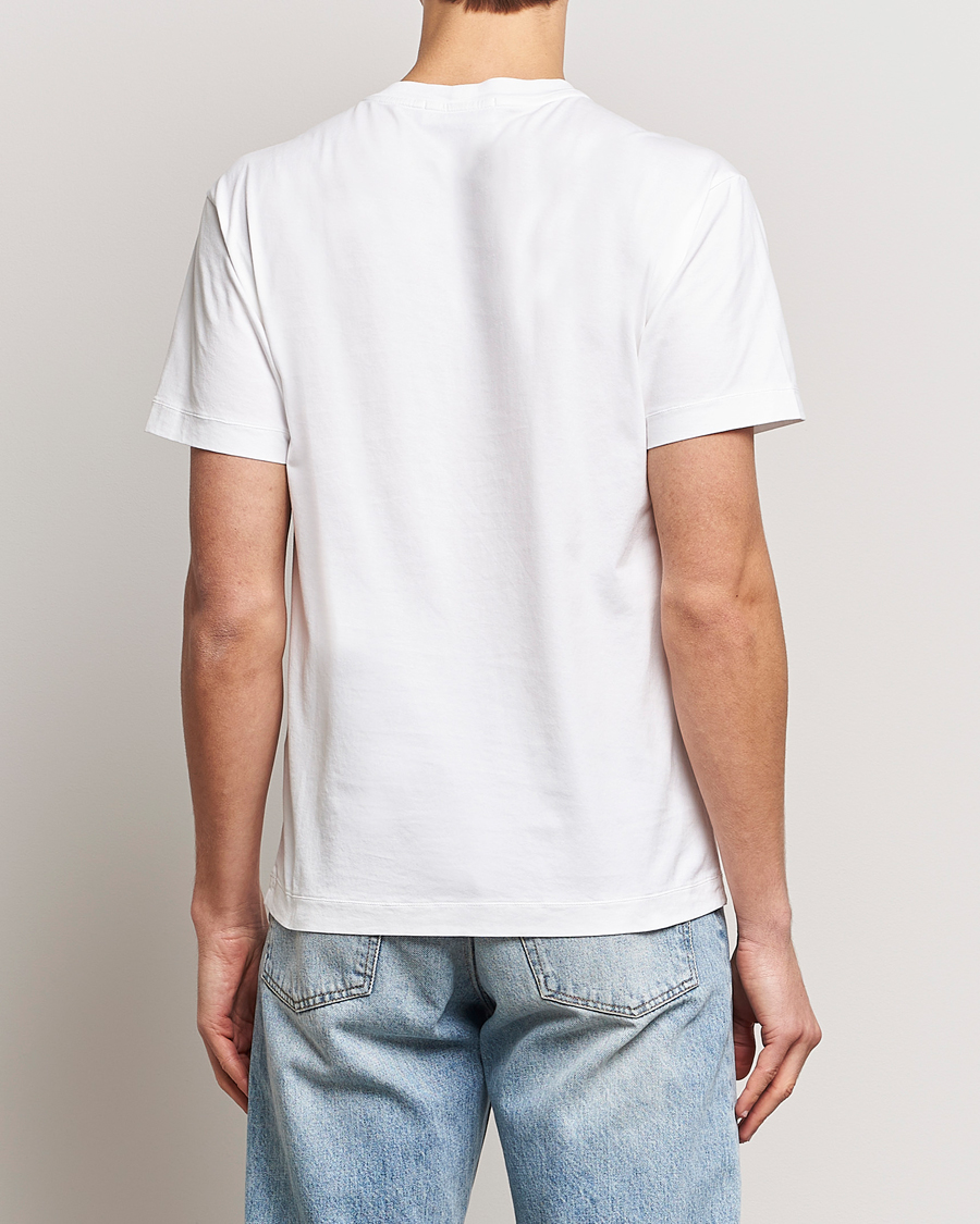 Men | T-Shirts | Stone Island | Garment Dyed Cotton Jersey T-Shirt White