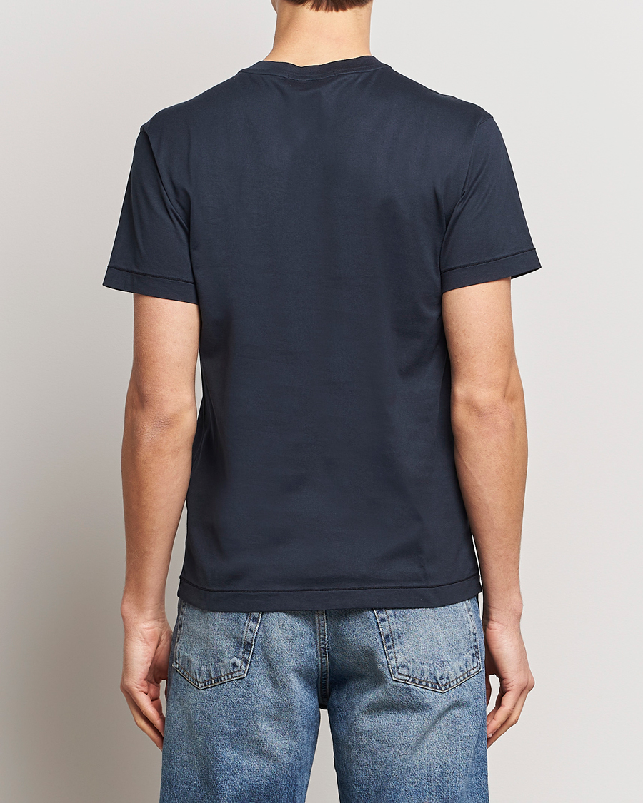 Men | T-Shirts | Stone Island | Garment Dyed Cotton Jersey T-Shirt Navy Blue
