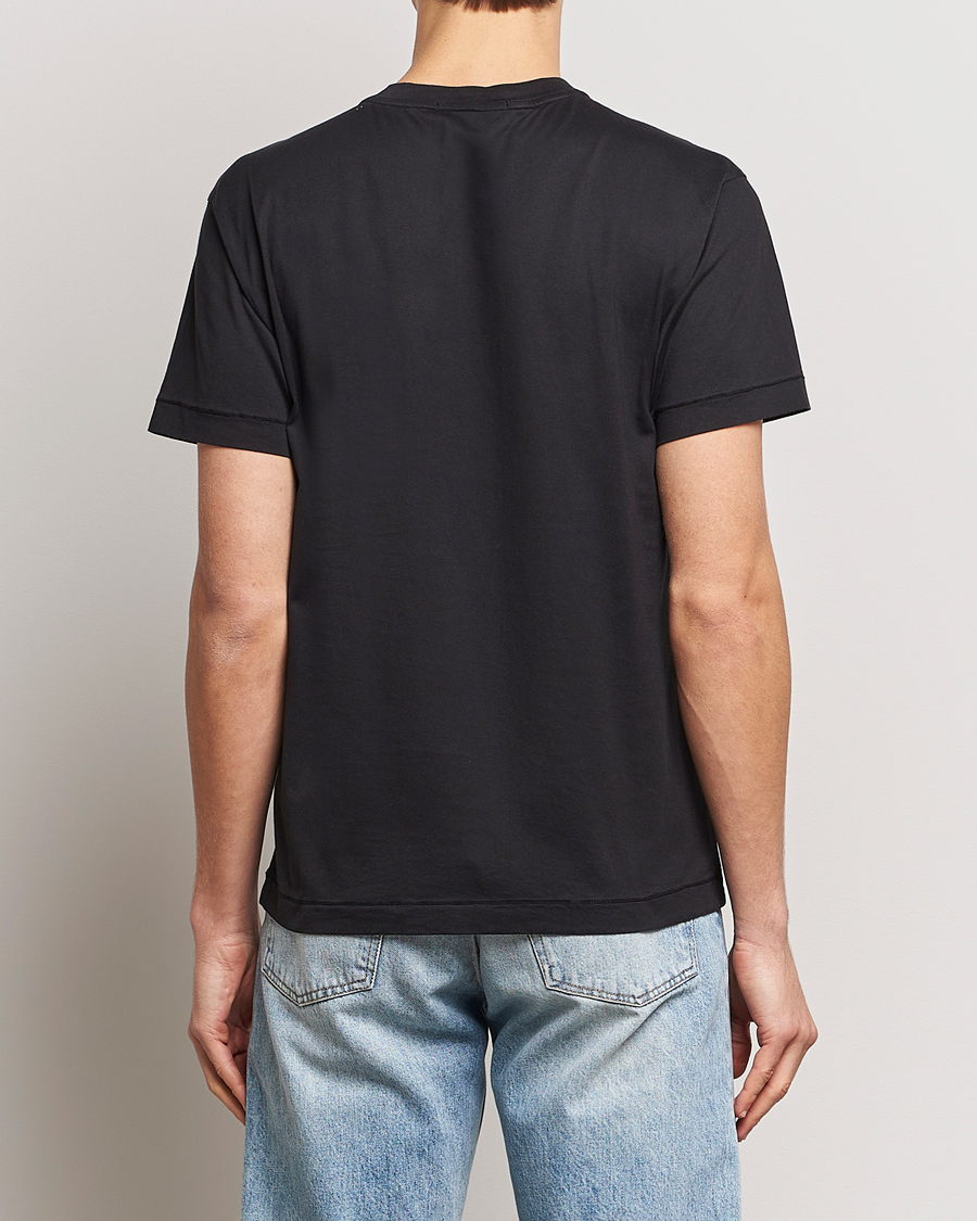 Men | T-Shirts | Stone Island | Garment Dyed Cotton Jersey T-Shirt Black