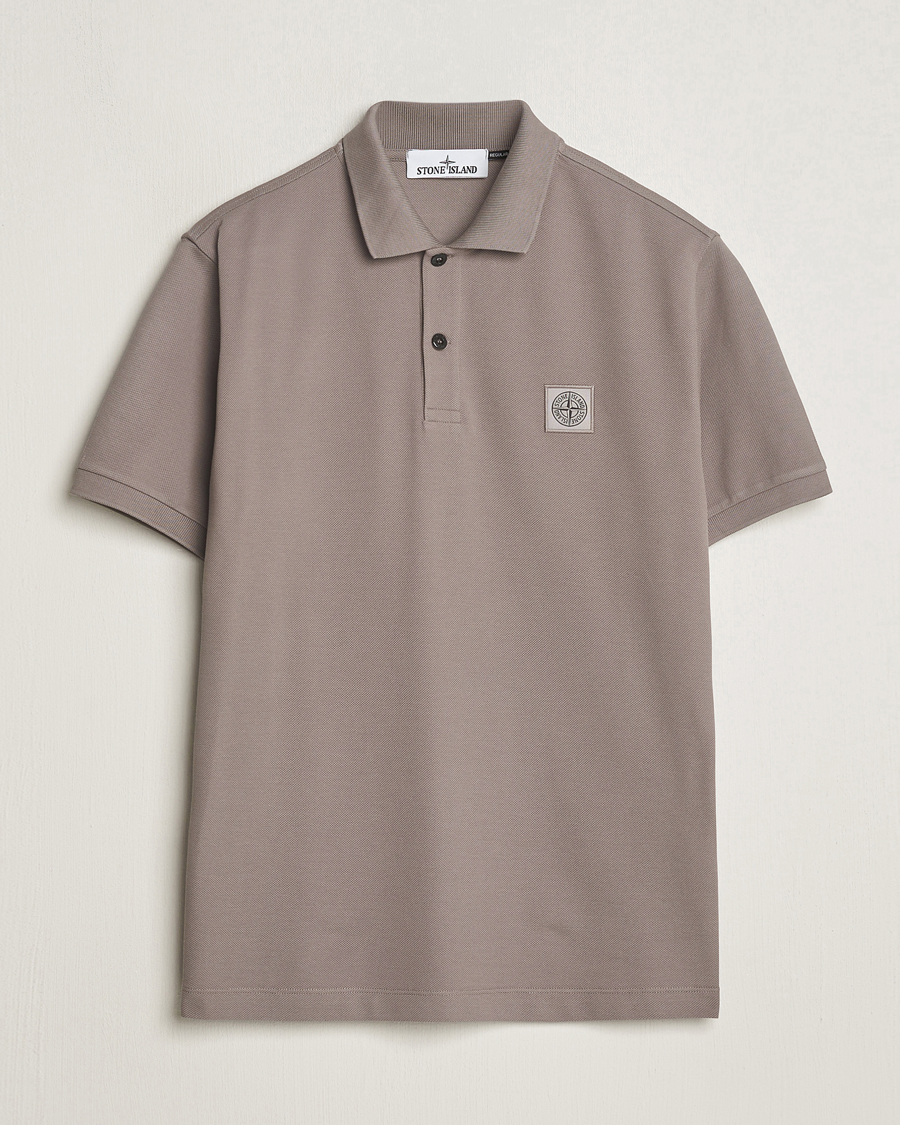 Men | Polo Shirts | Stone Island | Organic Cotton Polo Dove Grey