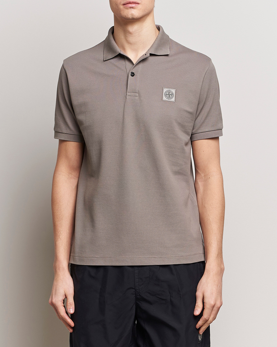 Men | Polo Shirts | Stone Island | Organic Cotton Polo Dove Grey