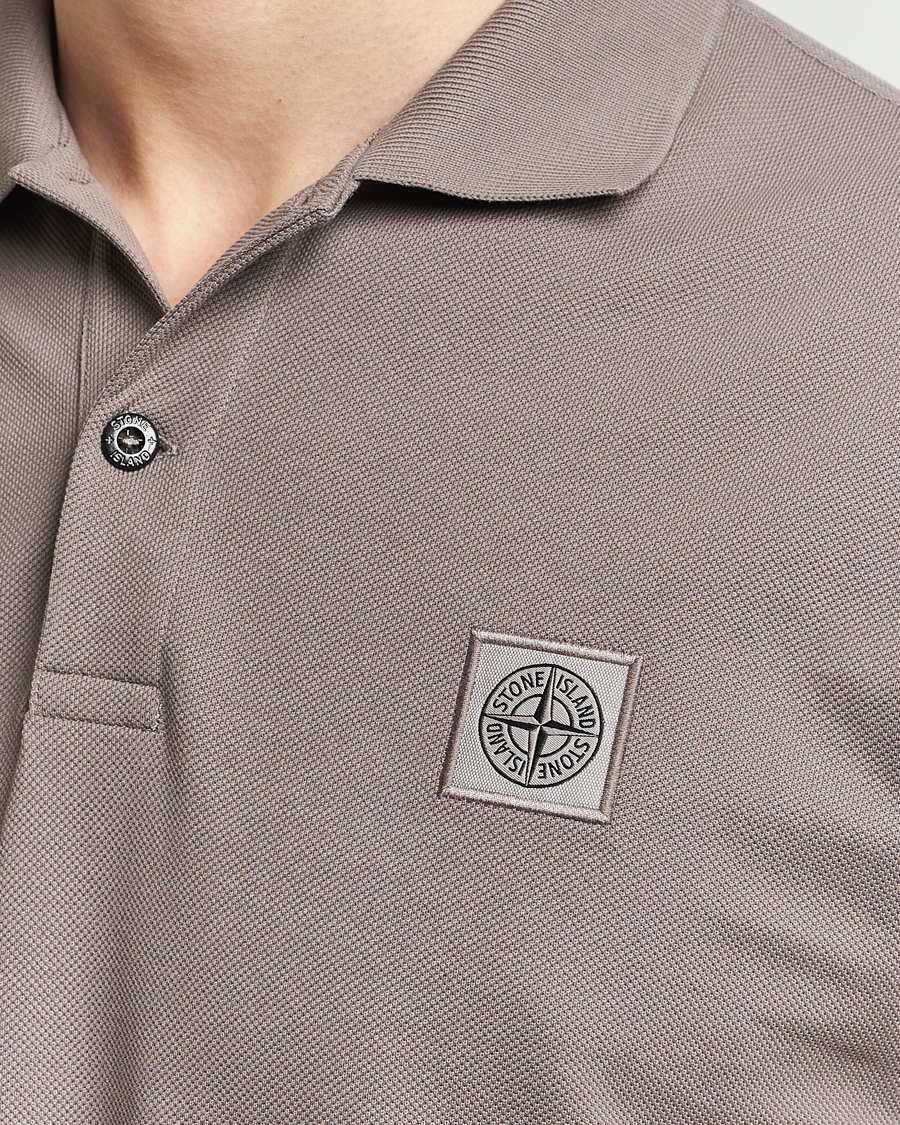 Men | Polo Shirts | Stone Island | Organic Cotton Polo Dove Grey