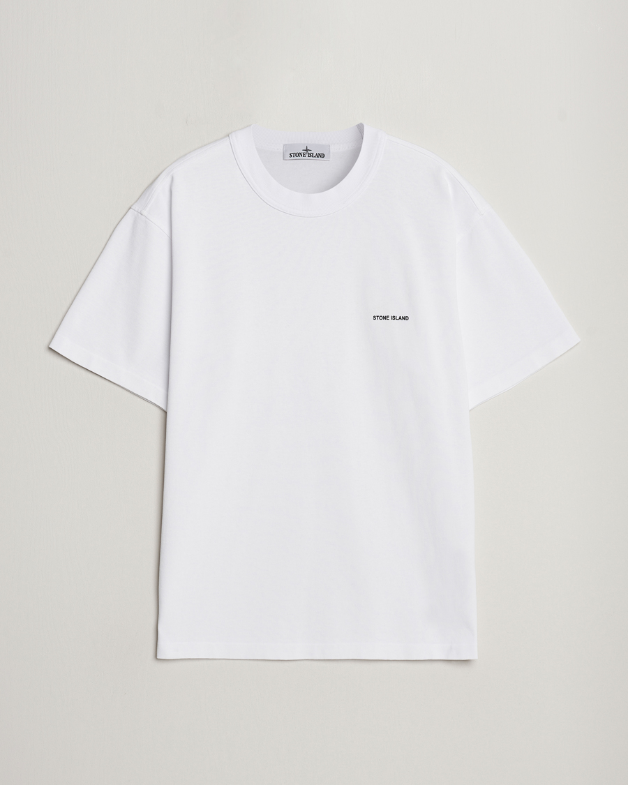 Men | T-Shirts | Stone Island | Cotton Jersey Small Logo T-Shirt White