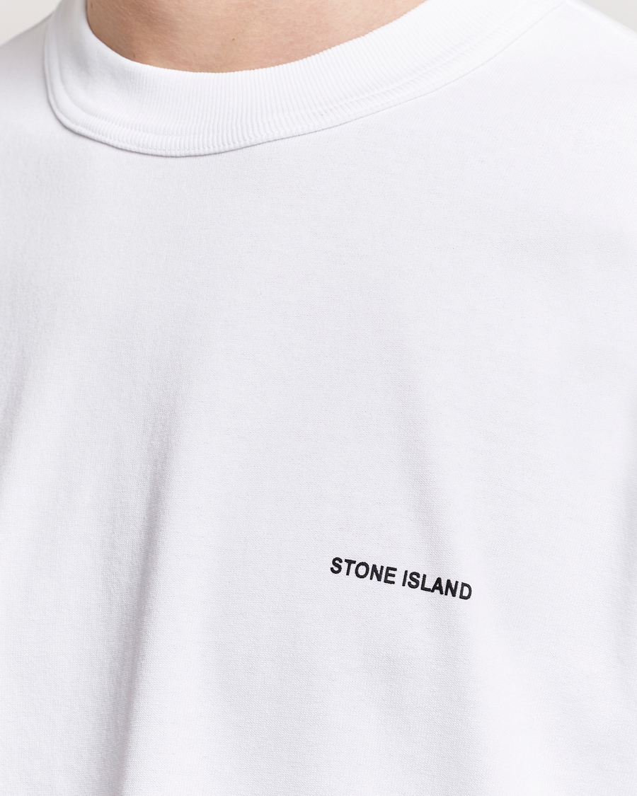 Men | T-Shirts | Stone Island | Cotton Jersey Small Logo T-Shirt White