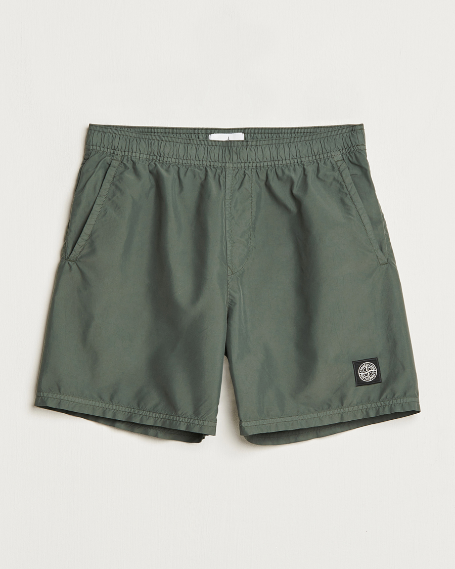 Men | Swimwear | Stone Island | Brushed Nylon Swimshorts Musk