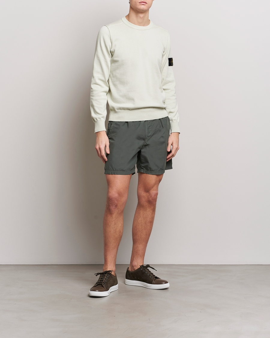 Stone Island Brushed Nylon Swimshorts Musk at CareOfCarl.com