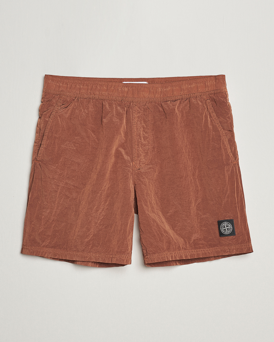 Men | Swimwear | Stone Island | Nylon Metal Econyl Swimshorts Rust