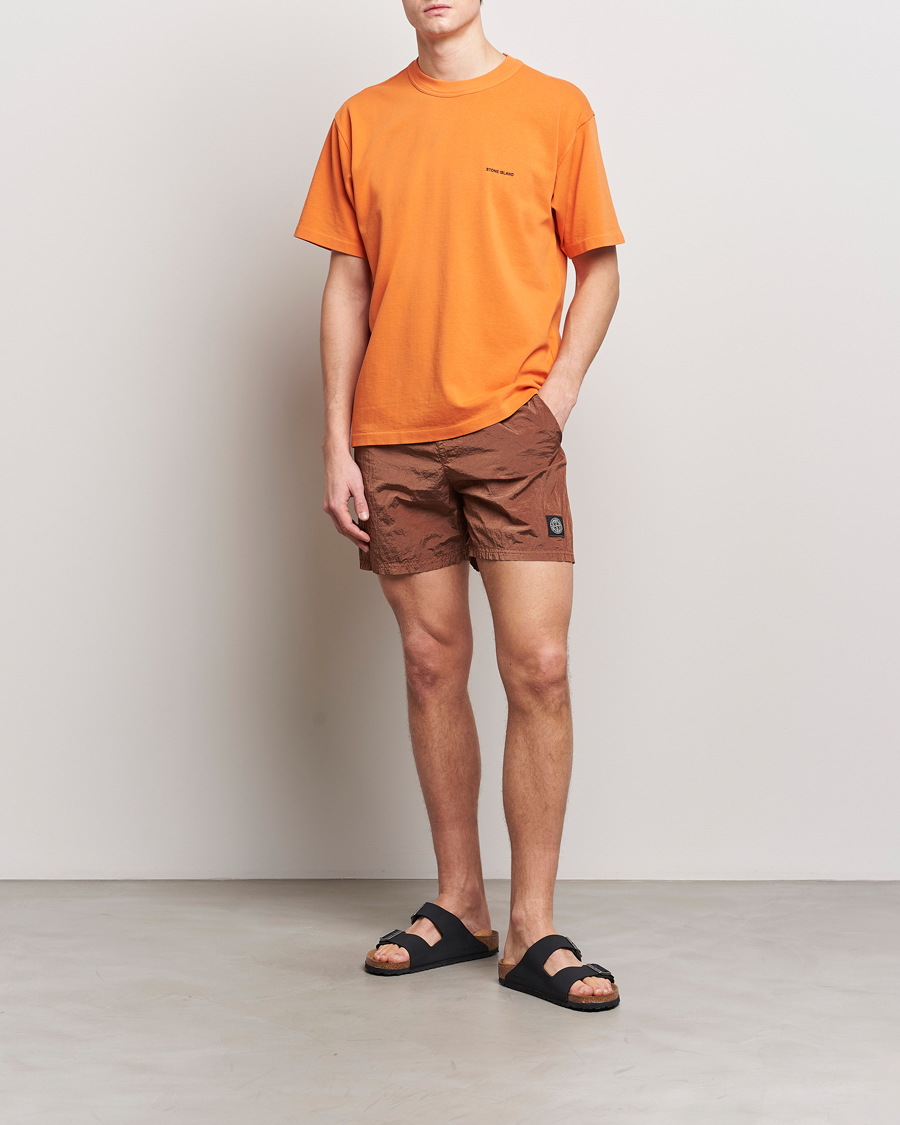 Men | Swimwear | Stone Island | Nylon Metal Econyl Swimshorts Rust