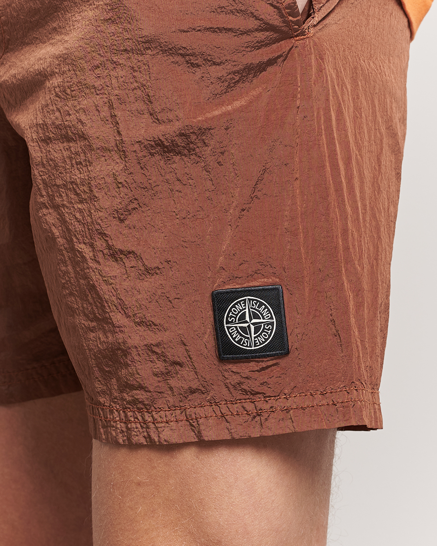 Men | Swimwear | Stone Island | Nylon Metal Econyl Swimshorts Rust