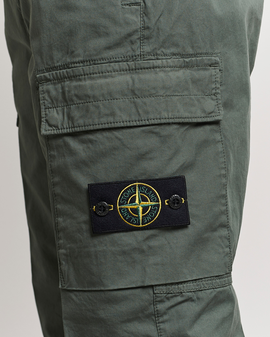 Men | Trousers | Stone Island | Tapered Supima Cotton Cargo Pants Musk