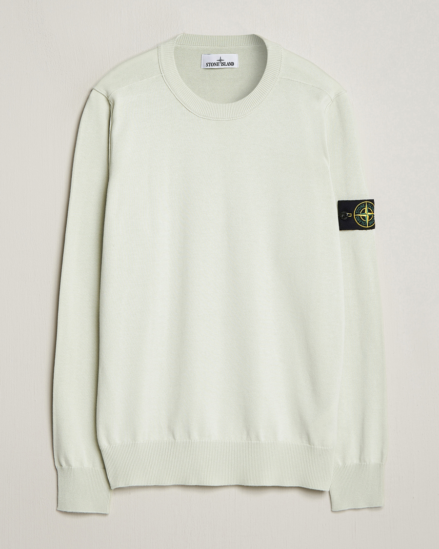 Men | Sweaters & Knitwear | Stone Island | Soft Organic Cotton Crew Neck Pistachio